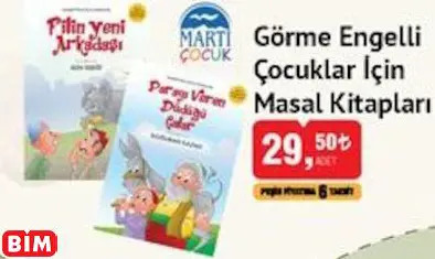 MARTI ÇOCUK GÖRME ENGELLİ ÇOCUKLAR İÇİN  MASAL KİTAPLARI